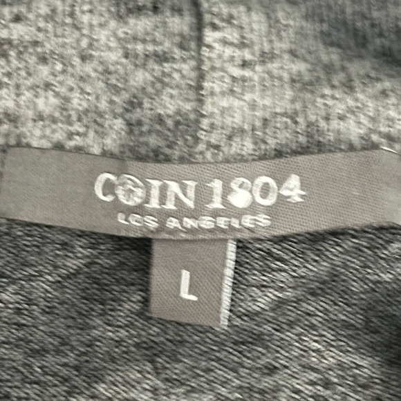 Coin 1804 Black and White Tie Dye Cowlneck Top - Picture 2 of 3